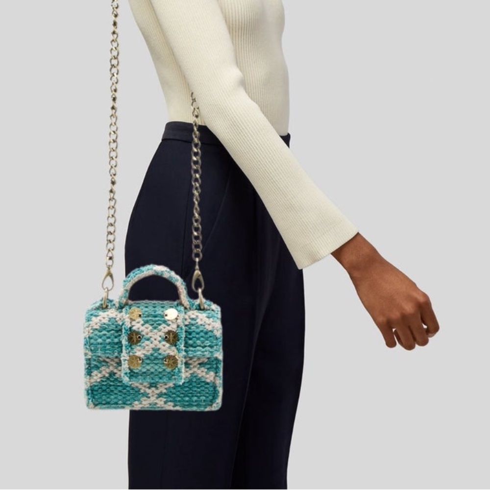 Kooreloo Tweed Top Handle Bag